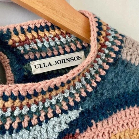 ULLA JOHNSON Eliya Pullover Sweater RARE Alpaca Handmade Size Medium - Picture 4 of 5